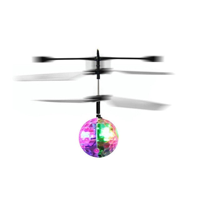 Luminous Light-up Toys Glowing LED Magic Flying Ball Sensing Crystal Flying Ball Helicopter Induction Aircraft Toys